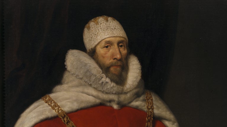 Portrait of Sir Henry Hobart 1st Bt (d.1625) by Daniel Mytens the elder